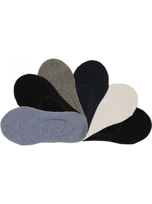 Chaussettes invisibles garçon lot de 6 - Kiabi