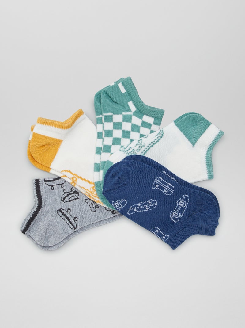 Chaussettes invisibles Jaune - Kiabi