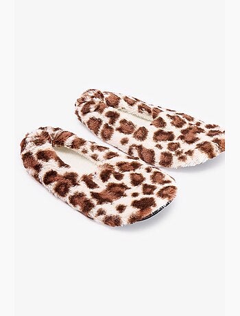 Chaussettes invisibles leopard fluffy penti