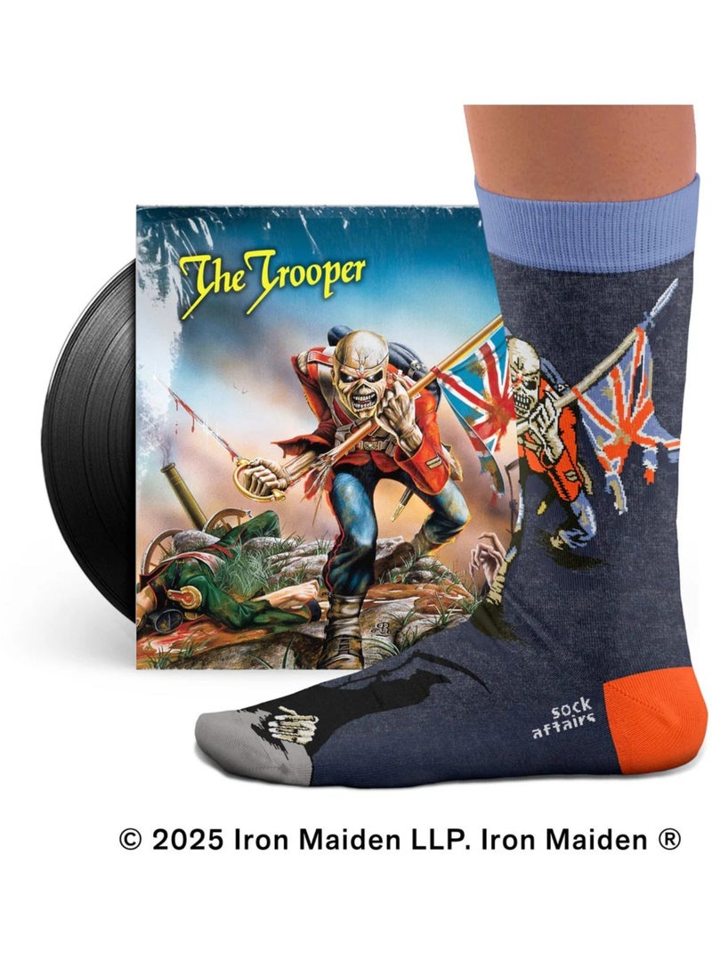 Chaussettes Iron Maiden, The Trooper Bleu - Kiabi