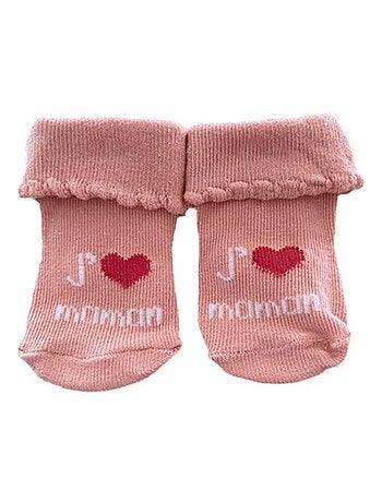 Chaussettes J'aime Maman Papa x3 Les Chatounets