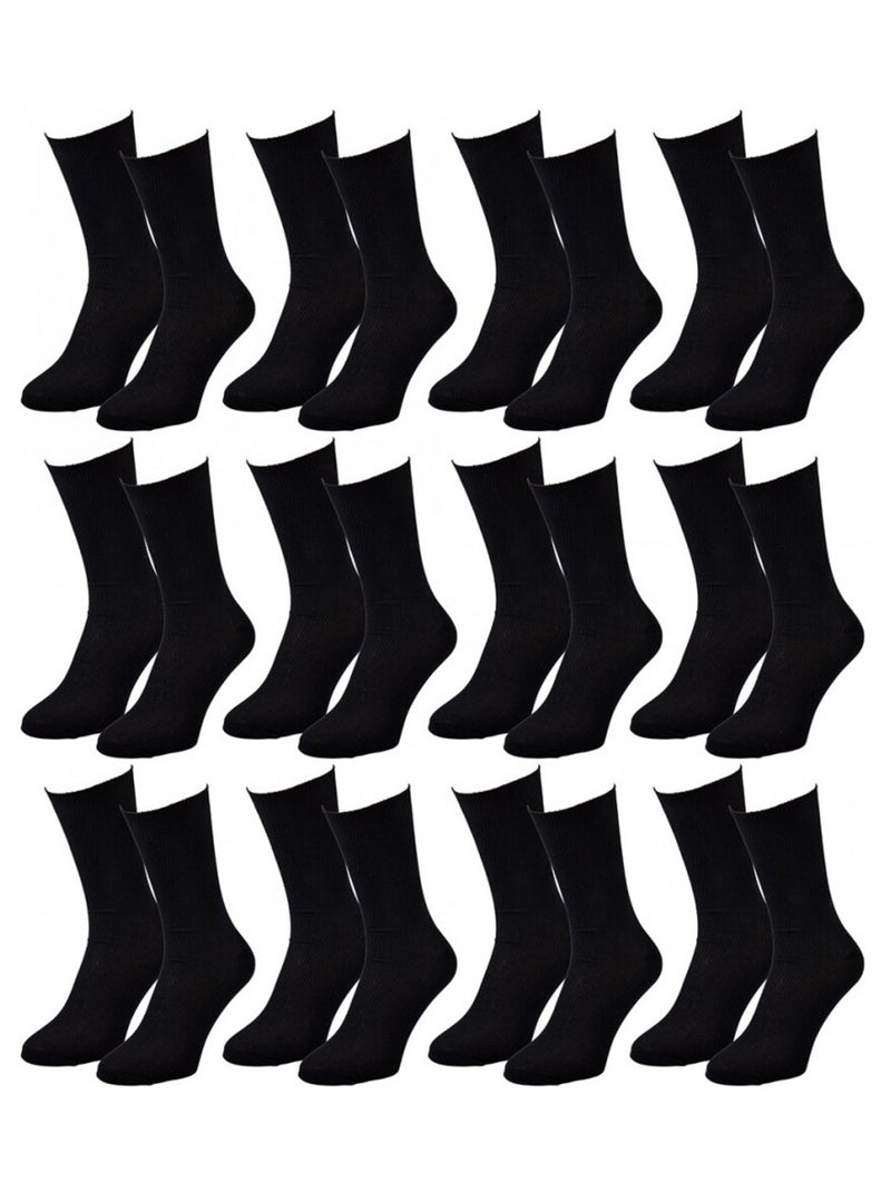 Chaussettes Jambes Sensibles - Pack de 12 Noir - Kiabi