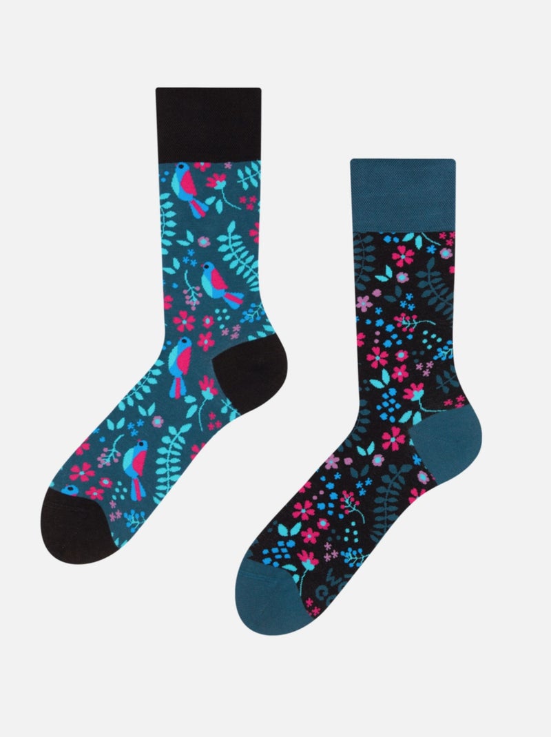 Chaussettes Jardin Secret Bleu - Kiabi