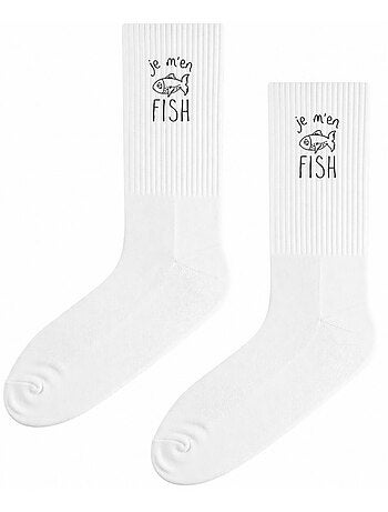 Chaussettes JE M'EN FISH