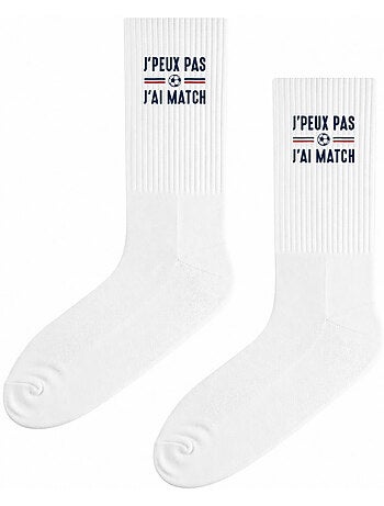 Chaussettes JE PEUX PAS J'AI MATCH