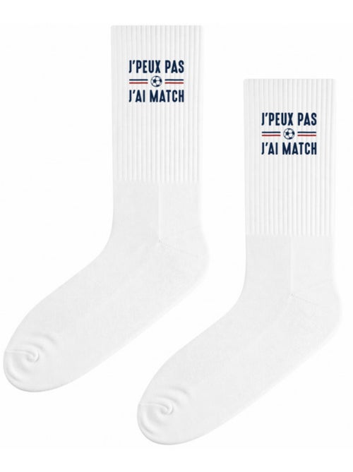Chaussettes JE PEUX PAS J'AI MATCH - Kiabi Chaussettes JE PEUX PAS J'AI MATCH - Kiabi