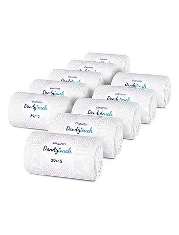 Chaussettes Jersey Coton - Lot 10 Paires - Fabrication UE