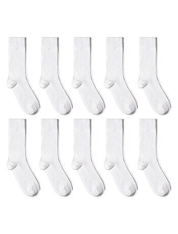 Chaussettes Jersey Coton - Lot 10 Paires - Fabrication UE