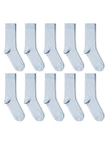Chaussettes Jersey Coton - Lot 10 Paires - Fabrication UE