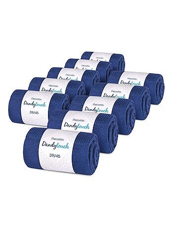 Chaussettes Jersey Coton - Lot 10 Paires - Fabrication UE