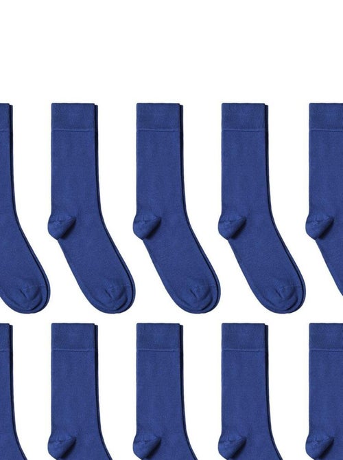Chaussettes Jersey Coton - Lot 10 Paires - Fabrication UE - Kiabi