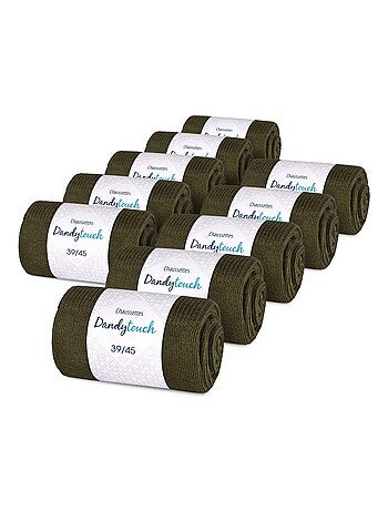 Chaussettes Jersey Coton - Lot 10 Paires - Fabrication UE