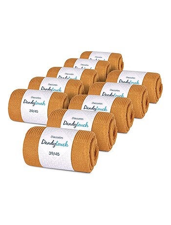Chaussettes Jersey Coton - Lot 10 Paires - Fabrication UE