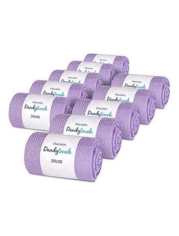 Chaussettes Jersey Coton - Lot 10 Paires - Fabrication UE