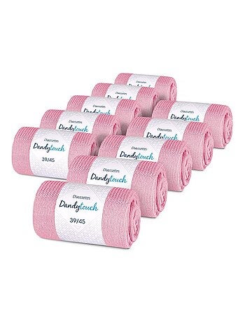 Chaussettes Jersey Coton - Lot 10 Paires - Fabrication UE