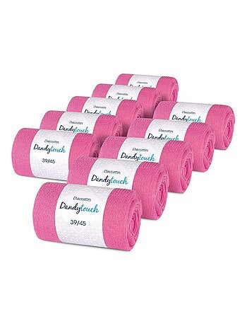 Chaussettes Jersey Coton - Lot 10 Paires - Fabrication UE