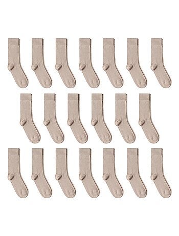 Chaussettes Jersey Coton - Lot 20 Paires - Fabrication UE