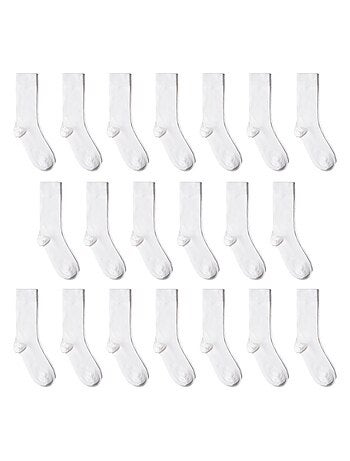 Chaussettes Jersey Coton - Lot 20 Paires - Fabrication UE
