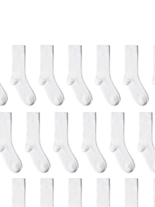 Chaussettes Jersey Coton - Lot 20 Paires - Fabrication UE - Kiabi