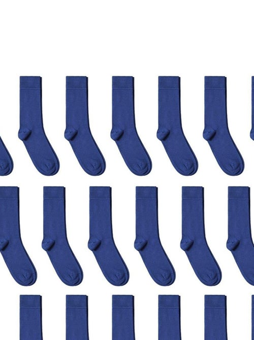 Chaussettes Jersey Coton - Lot 20 Paires - Fabrication UE - Kiabi