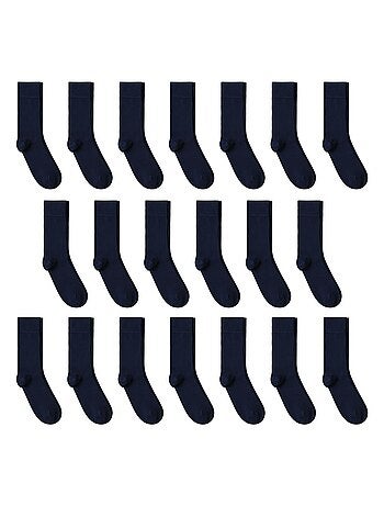 Chaussettes Jersey Coton - Lot 20 Paires - Fabrication UE