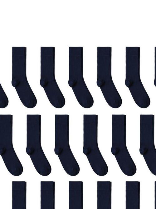 Chaussettes Jersey Coton - Lot 20 Paires - Fabrication UE - Kiabi