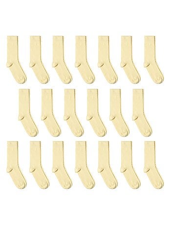 Chaussettes Jersey Coton - Lot 20 Paires - Fabrication UE