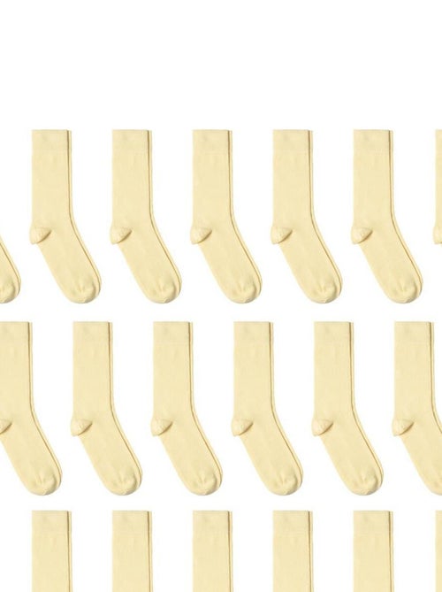 Chaussettes Jersey Coton - Lot 20 Paires - Fabrication UE - Kiabi