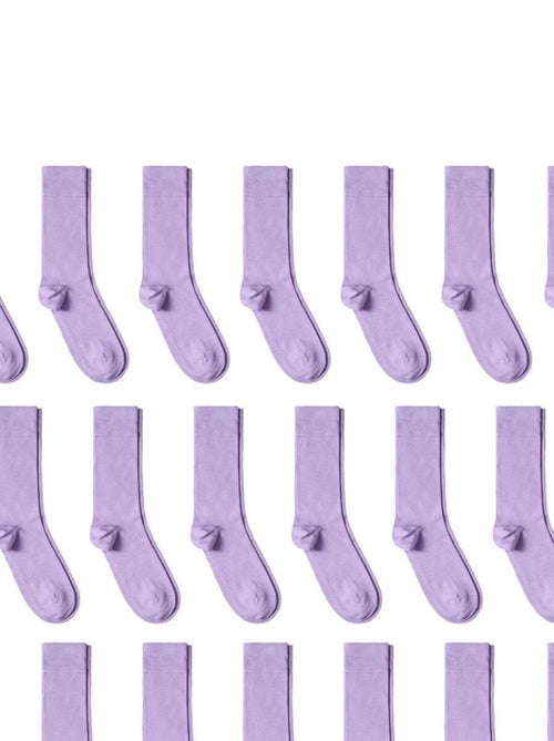 Chaussettes Jersey Coton - Lot 20 Paires - Fabrication UE - Kiabi