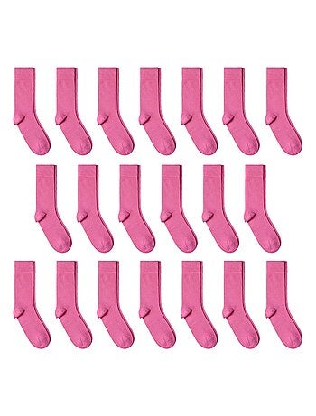 Chaussettes Jersey Coton - Lot 20 Paires - Fabrication UE