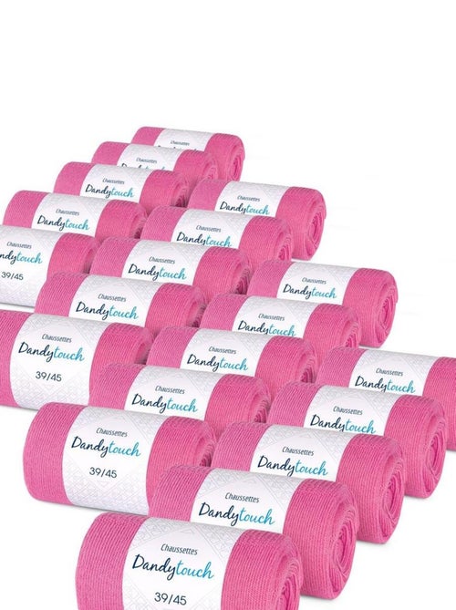 Chaussettes Jersey Coton - Lot 20 Paires - Fabrication UE - Kiabi