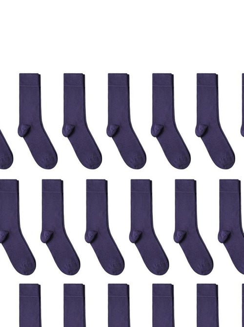 Chaussettes Jersey Coton - Lot 20 Paires - Fabrication UE - Kiabi
