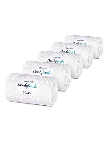 Chaussettes Jersey Coton - Lot 5 Paires - Fabrication UE