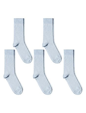Chaussettes Jersey Coton - Lot 5 Paires - Fabrication UE