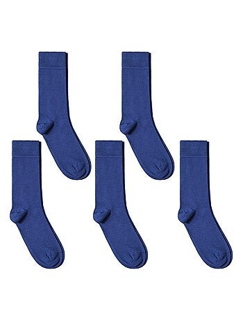 Chaussettes Jersey Coton - Lot 5 Paires - Fabrication UE