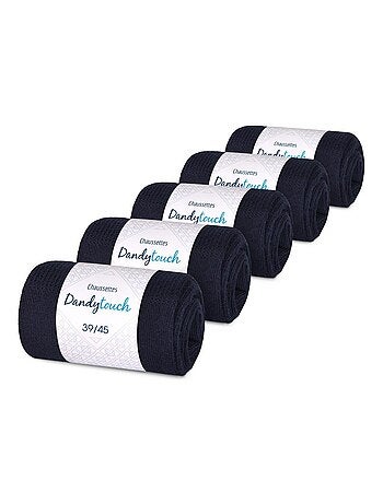 Chaussettes Jersey Coton - Lot 5 Paires - Fabrication UE