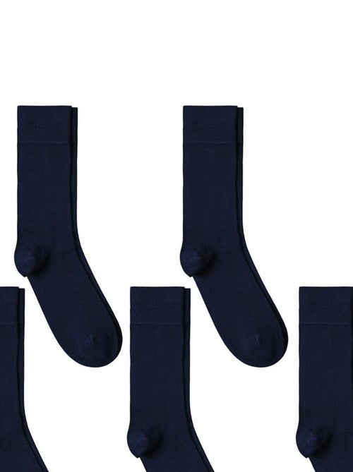 Chaussettes Jersey Coton - Lot 5 Paires - Fabrication UE - Kiabi