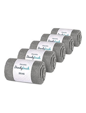 Chaussettes Jersey Coton - Lot 5 Paires - Fabrication UE