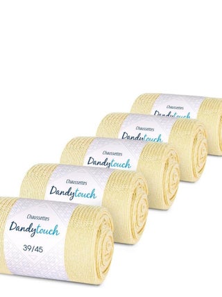 Chaussettes Jersey Coton - Lot 5 Paires - Fabrication UE