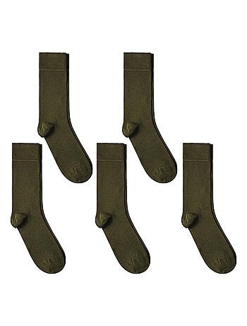 Chaussettes Jersey Coton - Lot 5 Paires - Fabrication UE