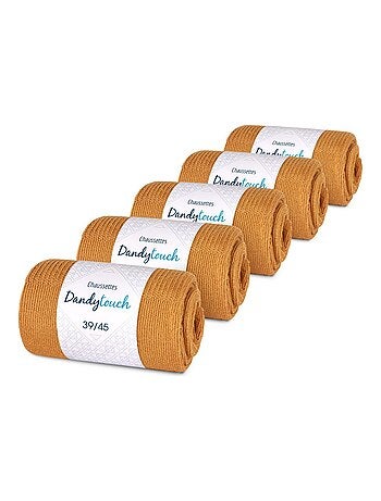 Chaussettes Jersey Coton - Lot 5 Paires - Fabrication UE