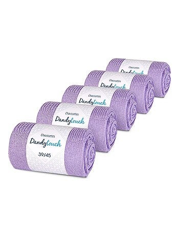 Chaussettes Jersey Coton - Lot 5 Paires - Fabrication UE