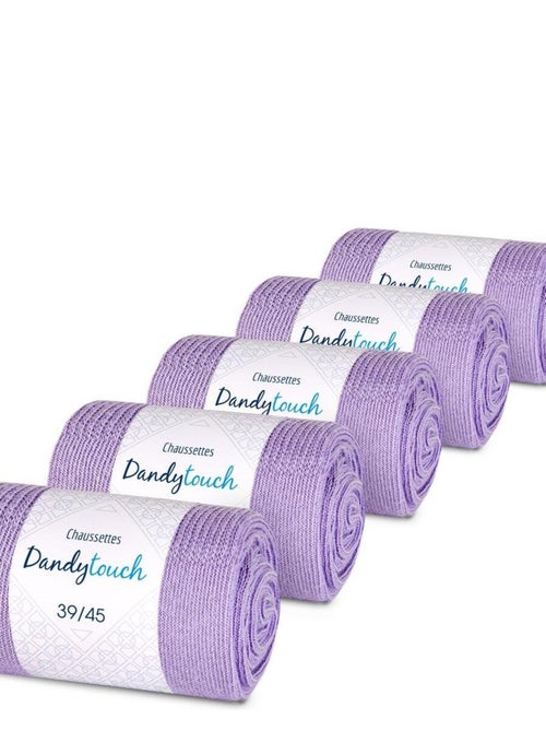 Chaussettes Jersey Coton - Lot 5 Paires - Fabrication UE - Kiabi