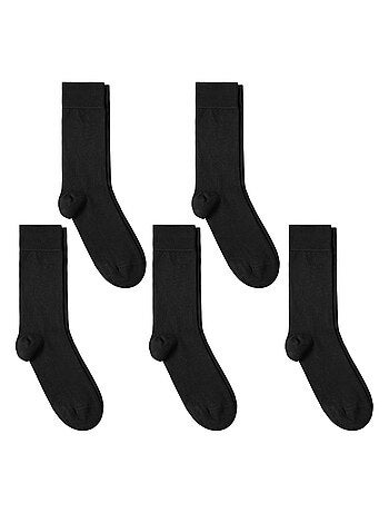Chaussettes Jersey Coton - Lot 5 Paires - Fabrication UE