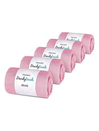 Chaussettes Jersey Coton - Lot 5 Paires - Fabrication UE