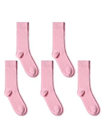 Chaussettes Jersey Coton - Lot 5 Paires - Fabrication UE