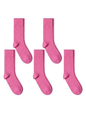 Chaussettes Jersey Coton - Lot 5 Paires - Fabrication UE