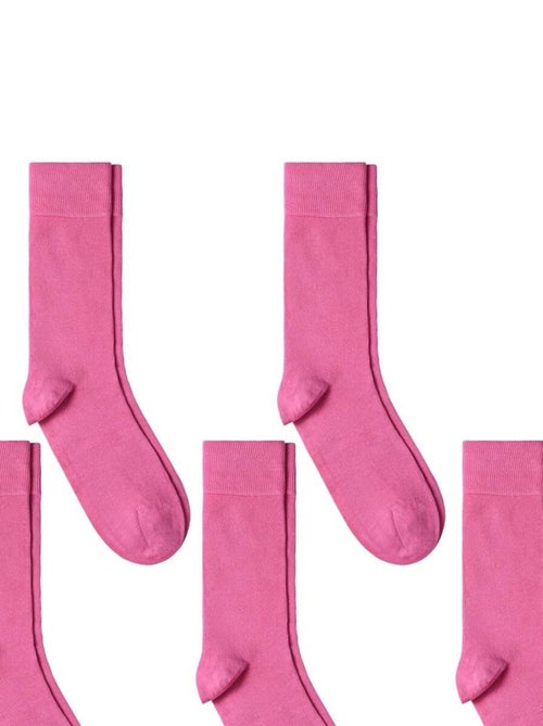 Chaussettes Jersey Coton - Lot 5 Paires - Fabrication UE - Kiabi