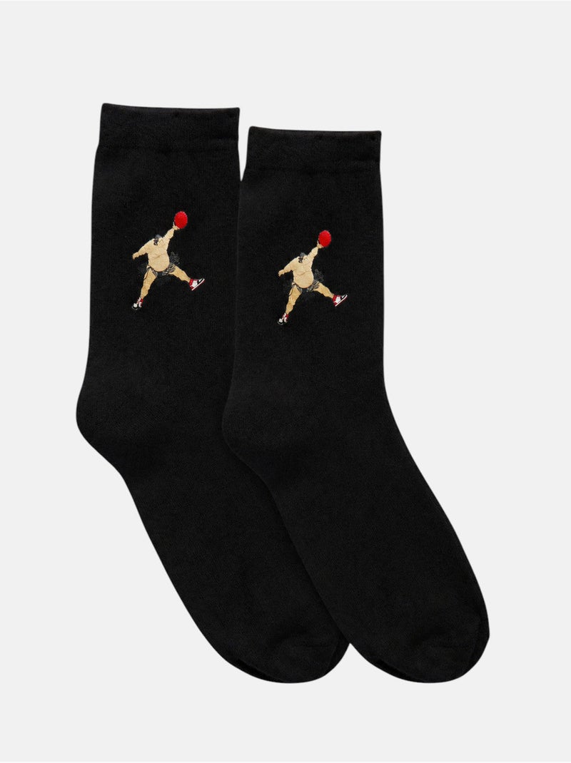 Chaussettes kama sumo dunk  homme - sae paris Noir - Kiabi