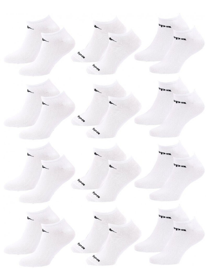 Chaussettes KAPPA SNEAKER - Pack de 12 Blanc - Kiabi